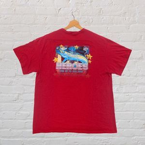Guy Harvey T-shirt Florida Lottery Double Sided Red Extra Large